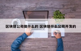 区块链公司做什么的 区块链什么公司开发的